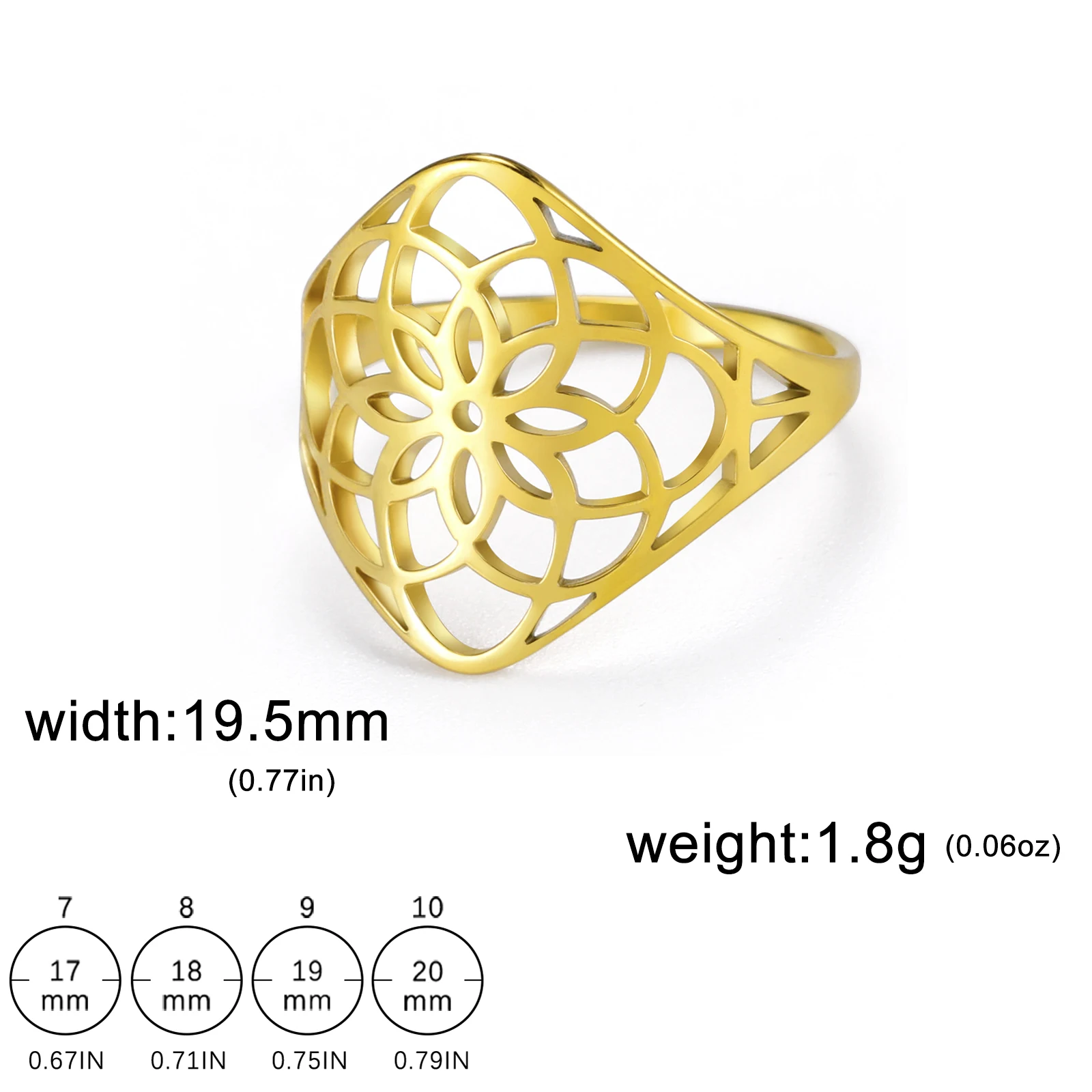 Elegant Filigree Flower Ring for Women 8 Elegant Filigree Flower Ring for Women - Image 8