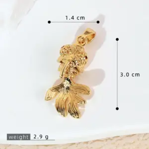 Copper Koi Pendant for Jewelry 16 S482563497cff4960b55b7463ae02ab19f