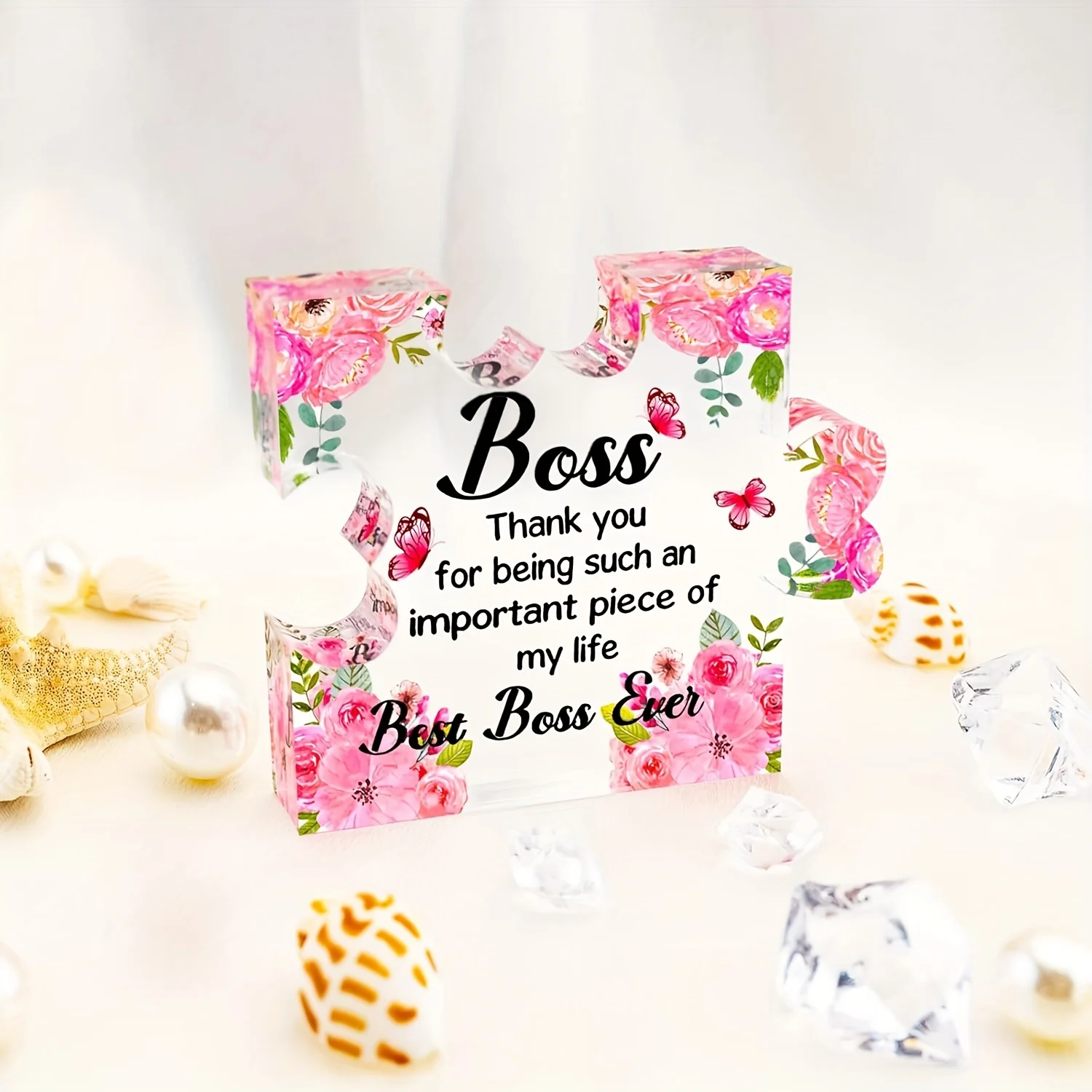 Elegant Floral Boss Lady Acrylic Gift 5 Elegant Floral Boss Lady Acrylic Gift - Image 5