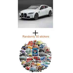 Yellow BMW M4 G82 1:23 Scale Model Car 16 S4838cd09690f45d29d2be161e6cf4503P