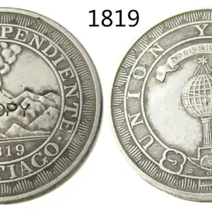 Vintage Chile Peso 1819 Replica Coin 5 S483bbb54bdcc4b1984250ce2232e0094b