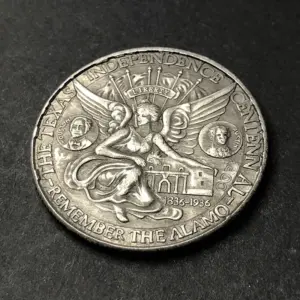 1935 Alamo Commemorative Copper Coin 8 S484ff9291f544bfbba8483d41dc4bbfc6