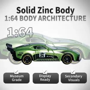 Vibrant Green 1:64 Sports Car Model for Collectors 8 S48527972e53d4b5c96f39f239323f893U