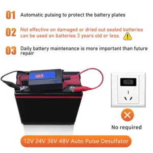 12V-48V Lead-Acid Battery Desulfator 400AH 8 S485b4ec7a6014f7ca2b86faab1e4b5e3X 1