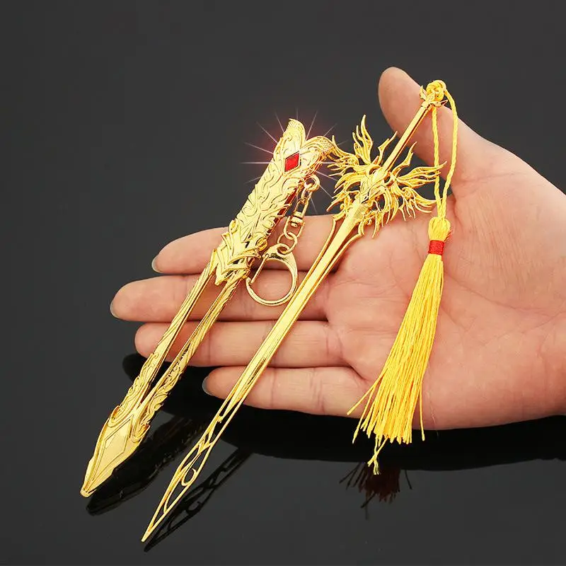Gold Angel Sword Keychain 22cm/30cm Zinc Alloy 9 Gold Angel Sword Keychain 22cm/30cm Zinc Alloy - Image 9