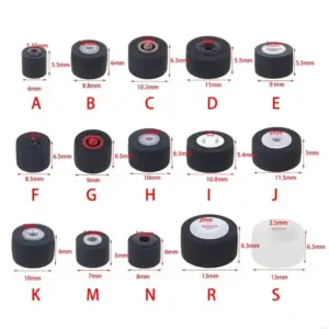 Set of 5 Tape Deck Belt Pulleys for Sony Stereo 14 S489739afd72c43d4b8289bc462029f31J