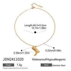 Gold-Plated Stainless Steel Pendant Necklace 13 S4899ff6bfc2e468d90e584763a54b289a