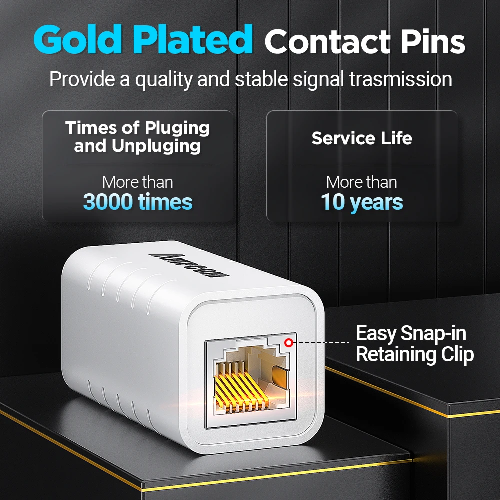 High-Speed Ethernet RJ45 Coupler 10Gbps 3 High-Speed Ethernet RJ45 Coupler 10Gbps - Image 3
