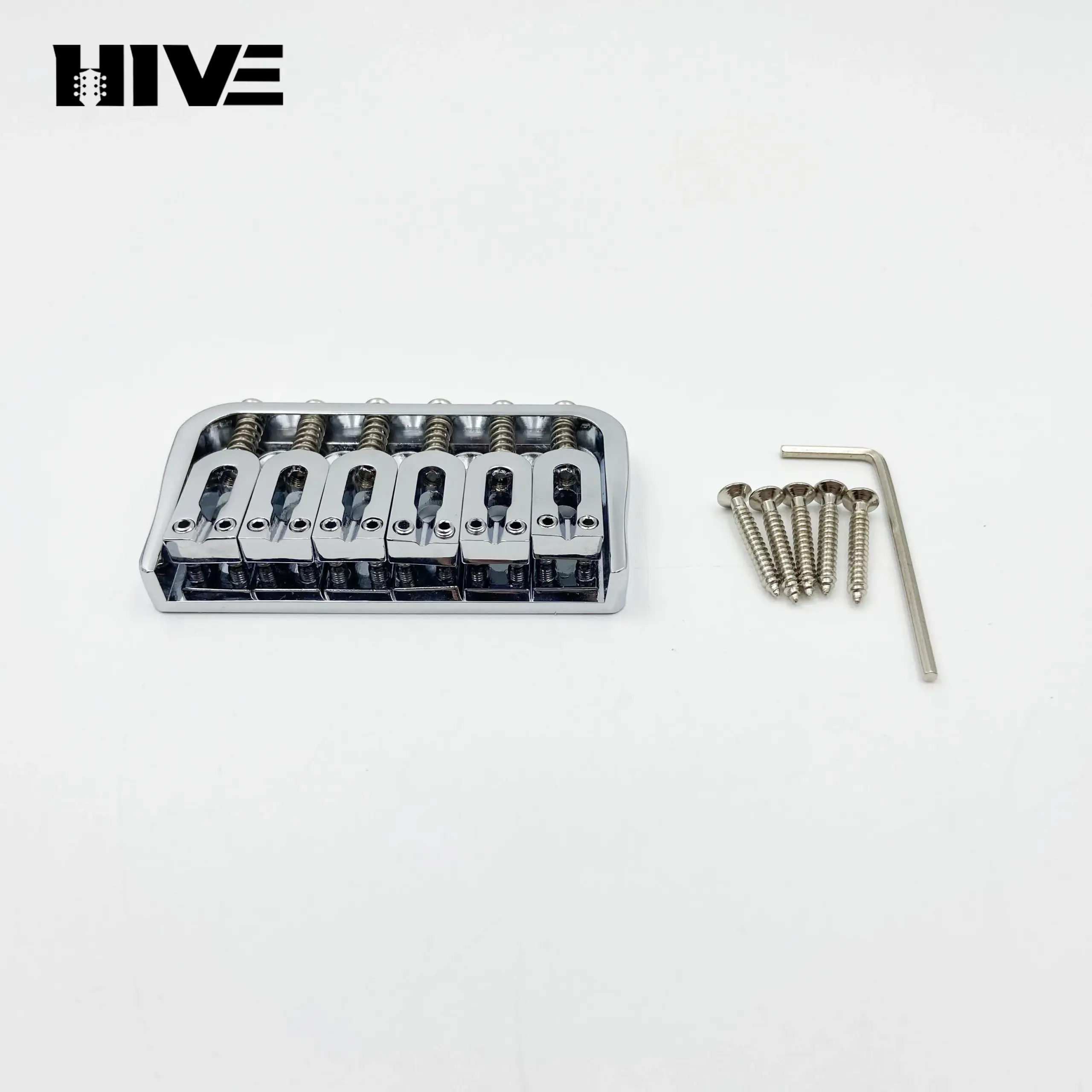 Zinc Alloy Electric Guitar Bridge in Gold, Silver, Black 2 Zinc Alloy Electric Guitar Bridge in Gold, Silver, Black - Image 2