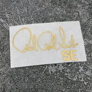 Gold Paul Reed Smith Guitar Decal Set 3 S48be8437eca644fabca1fa8e7a20fa458