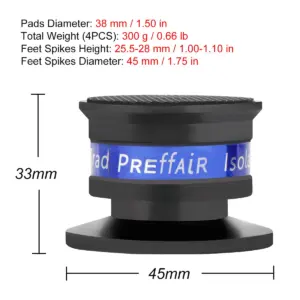Premium Speaker Isolation Spikes for Audio Equipment 9 S48ce152f8f0f42ffaef1e38fb267601dT