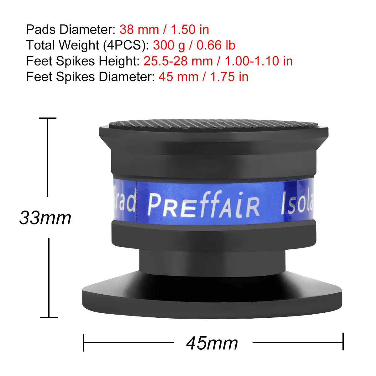 Premium Speaker Isolation Spikes for Audio Equipment 4 Premium Speaker Isolation Spikes for Audio Equipment - Image 4