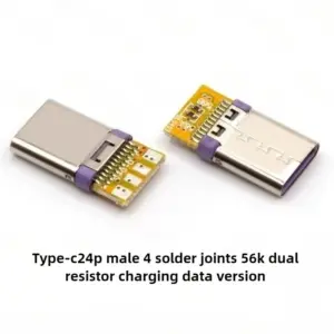 USB Type-C Male Connectors Set — 16/24 Pin Options 10 S491ac90de95e4265ad51c28f27bf6582L