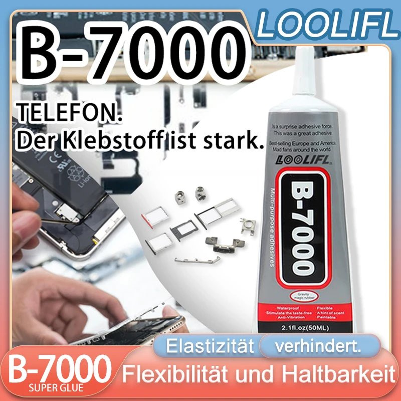B7000 Multi-Purpose Repair Adhesive 15/25/50/110ml 1 B7000 Multi-Purpose Repair Adhesive 15/25/50/110ml