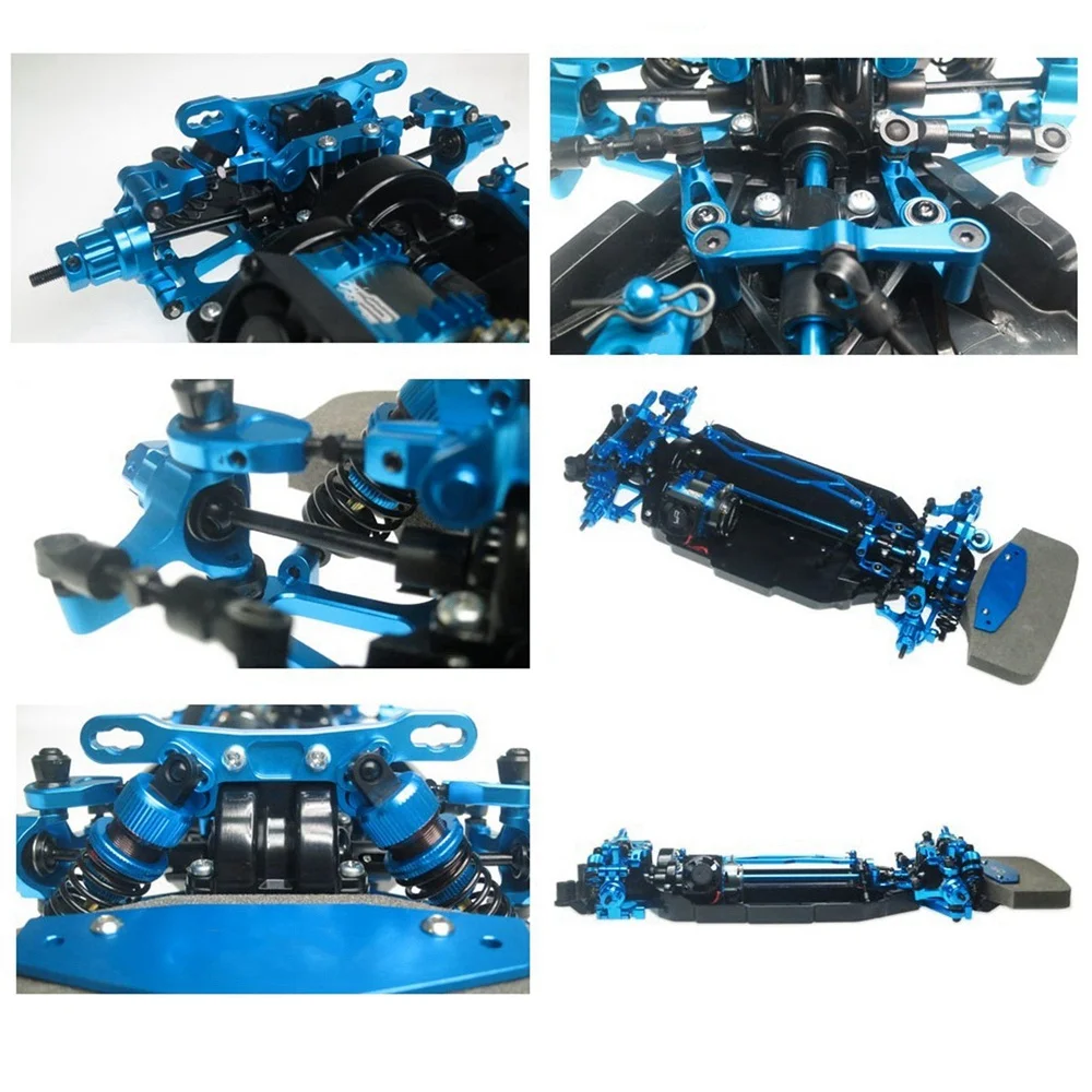 Tamiya TT-02 Metal Knuckle Arm Set in Blue 3 Tamiya TT-02 Metal Knuckle Arm Set in Blue - Image 3