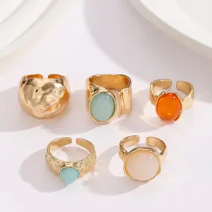Luxury Acrylic Stone Fashion Rings Set for Women 10 S493d4a01e61a464eb53ef22e6b75fba2R