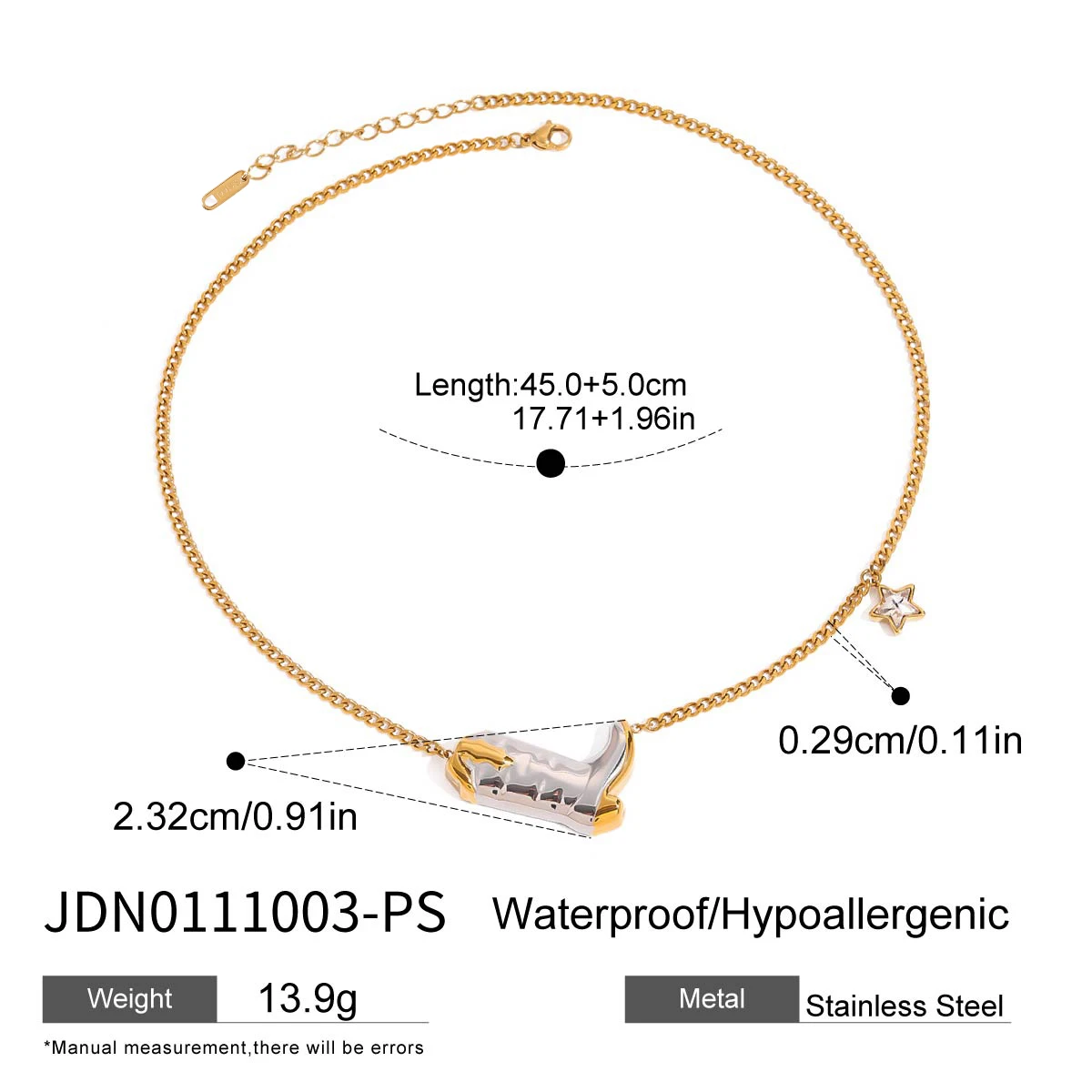 Stainless Steel Pentagram Necklace for Women 7 Stainless Steel Pentagram Necklace for Women - Image 7