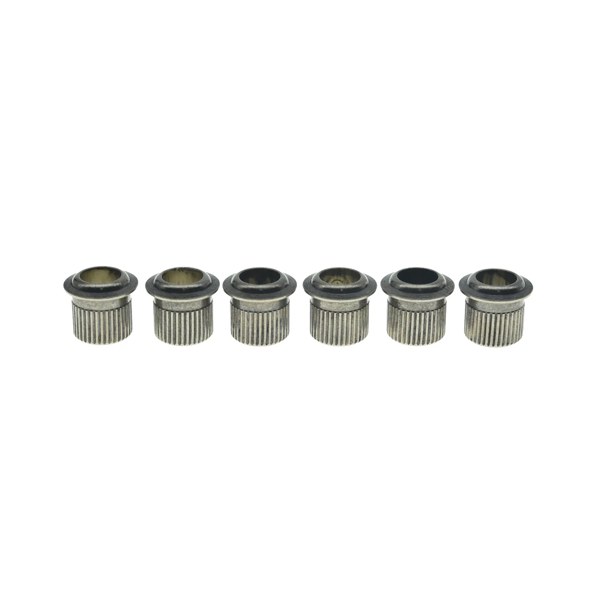 Vintage Brass Guitar Tuner Bushings Set 4 Vintage Brass Guitar Tuner Bushings Set - Image 4
