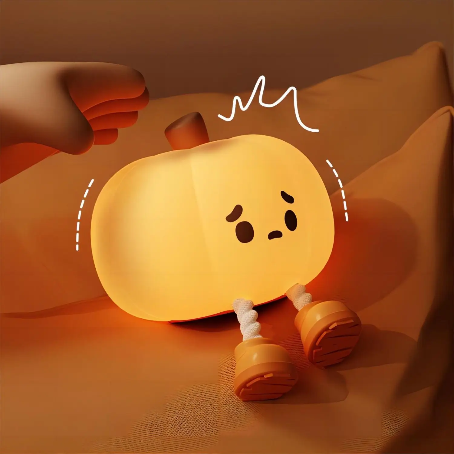Pumpkin-Shaped LED Night Light with Timer 5 Pumpkin-Shaped LED Night Light with Timer - Image 5