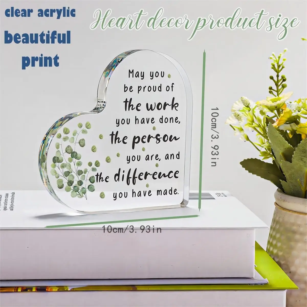 Heart-Shaped Acrylic Sign for Farewell Gift 2 Heart-Shaped Acrylic Sign for Farewell Gift - Image 2