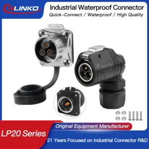 LP20 Waterproof Industrial Connector 14-Pin 20A
