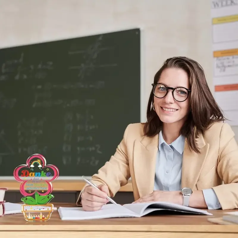 Colorful Acrylic Flower Appreciation Plaque 5 Colorful Acrylic Flower Appreciation Plaque - Image 5