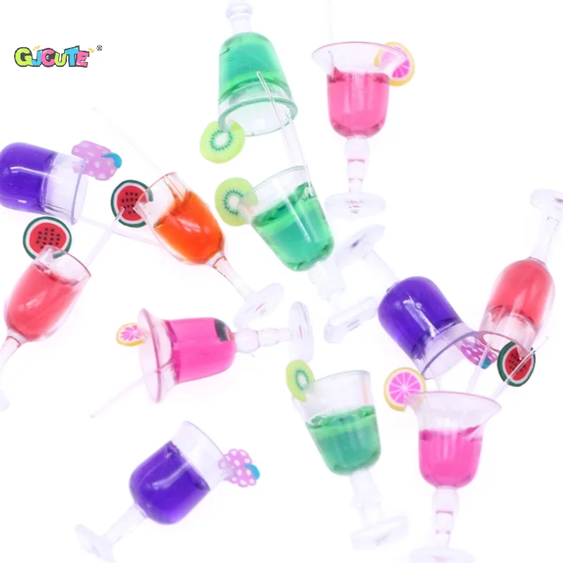 Miniature Colorful Cocktail Cups for Dollhouses 3 Miniature Colorful Cocktail Cups for Dollhouses - Image 3