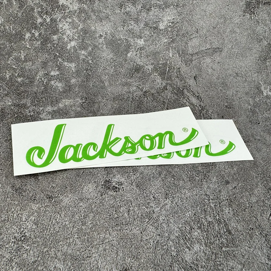 Vibrant Green Jackson Logo Guitar Decal Set 3 Vibrant Green Jackson Logo Guitar Decal Set - Image 3
