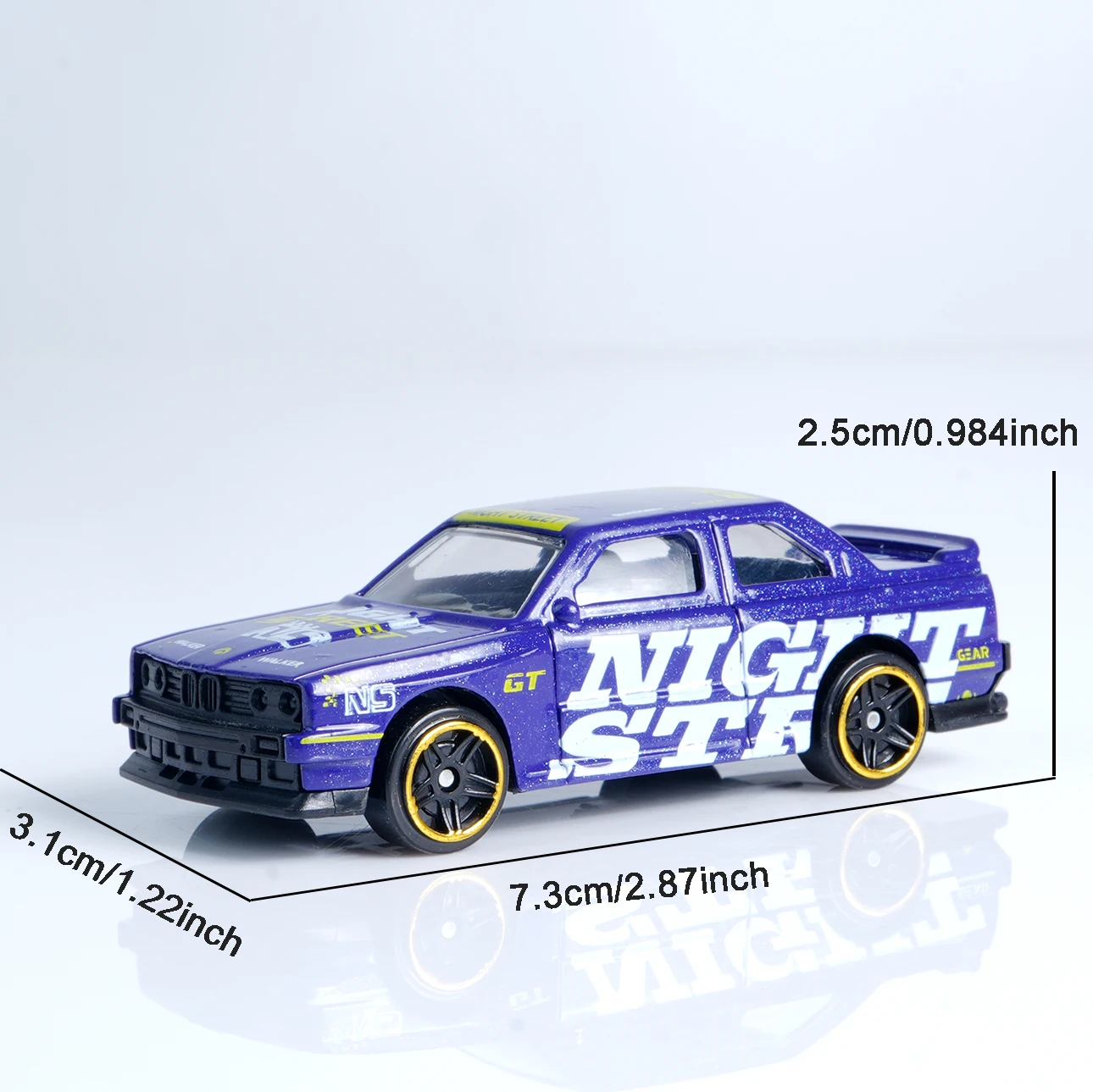 Purple 1:64 Die-Cast Street Racer Car 6 Purple 1:64 Die-Cast Street Racer Car - Image 6