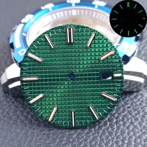 31.8MM Green Textured Watch Dial for NH35/NH36 18 S49fc65f8c90f465d8da1d94f5ceaec465