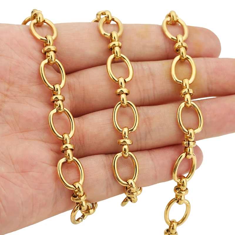 Heavy Gold-Plated Stainless Steel Jewelry Chain 6 Heavy Gold-Plated Stainless Steel Jewelry Chain - Image 6