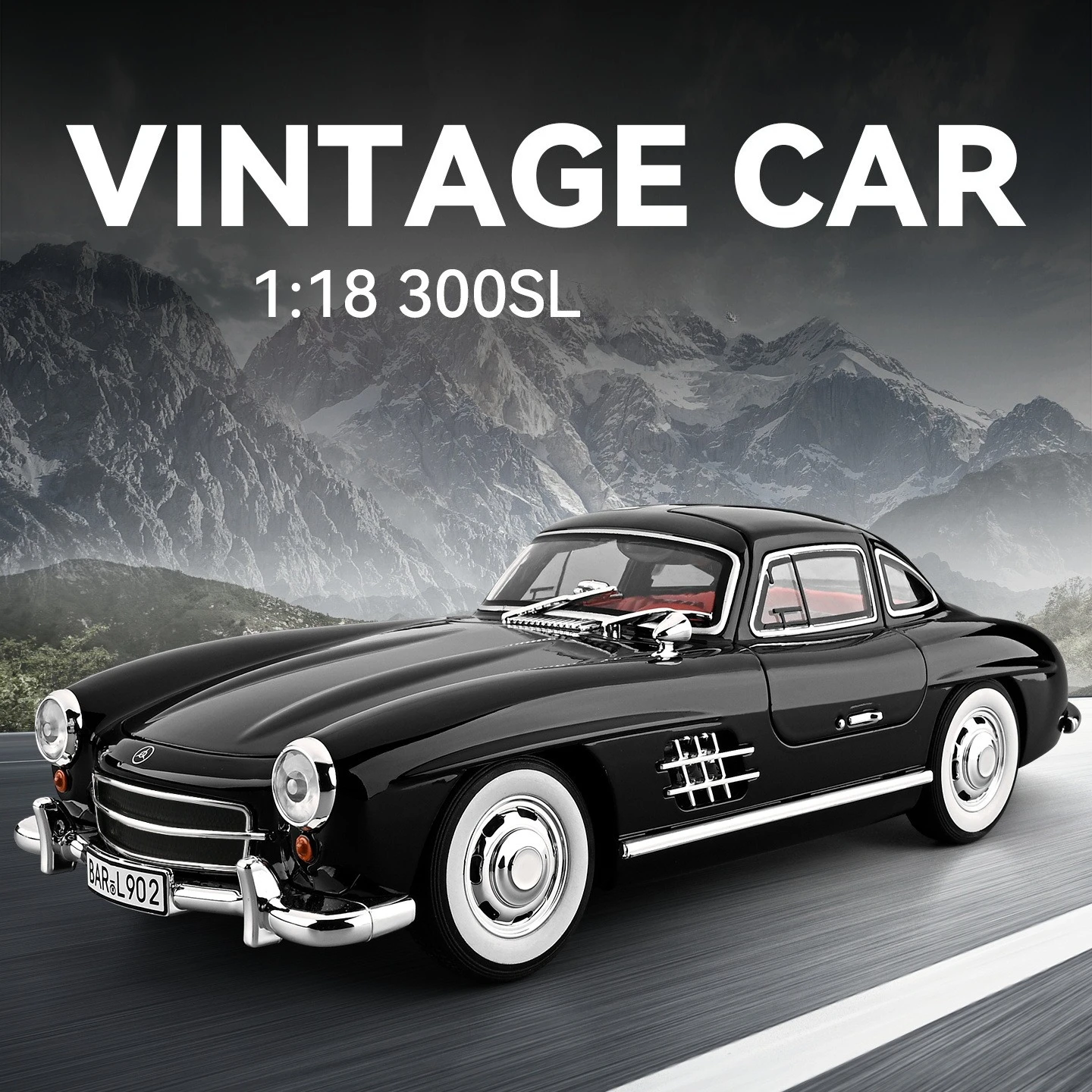 1:18 Mercedes-Benz 300SL Alloy Model Car 1 1:18 Mercedes-Benz 300SL Alloy Model Car