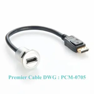 DisplayPort Extension Cable 0.3m with Locking Mechanism 9 S4a3df86814e14503b7c82c2c56b82cccJ