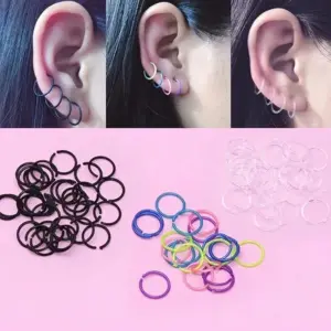 Colorful Plastic Hoop Earrings Set - 30 Pieces 11 S4a471f2b6f0748ba923fcadb8cd78c4fL