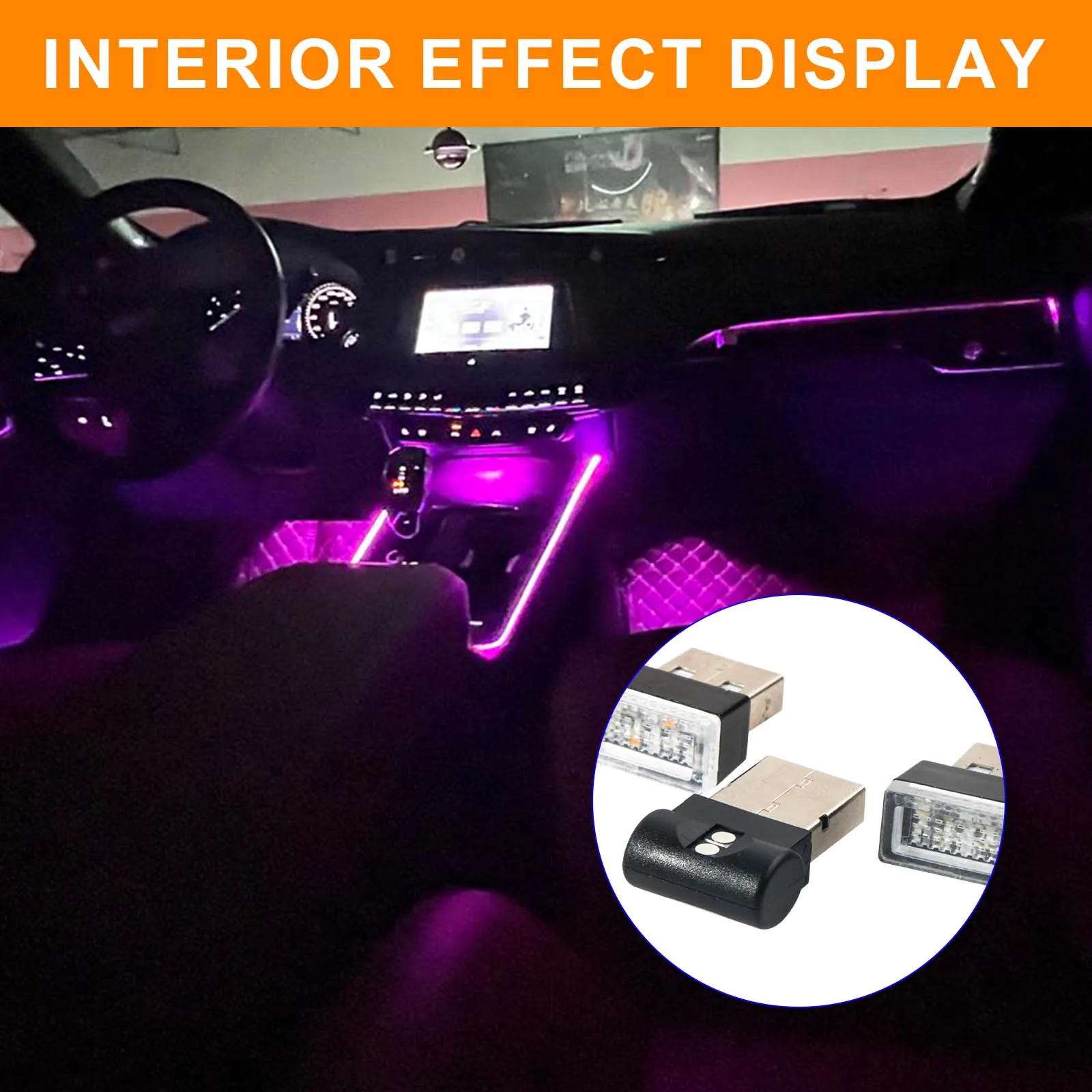 USB RGB Interior LED Lights Pack of Two 5 USB RGB Interior LED Lights Pack of Two - Image 5