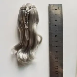 12-Inch Curly Flannel Doll Wig for Action Figures 18 S4a871c7c282e462fb2d8e91cb1c75dd9I