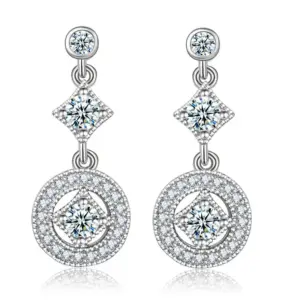 Geometric Drop Earrings with CZ Crystals 11 S4a9a405e1c14488dbb5510412cc2b65ai