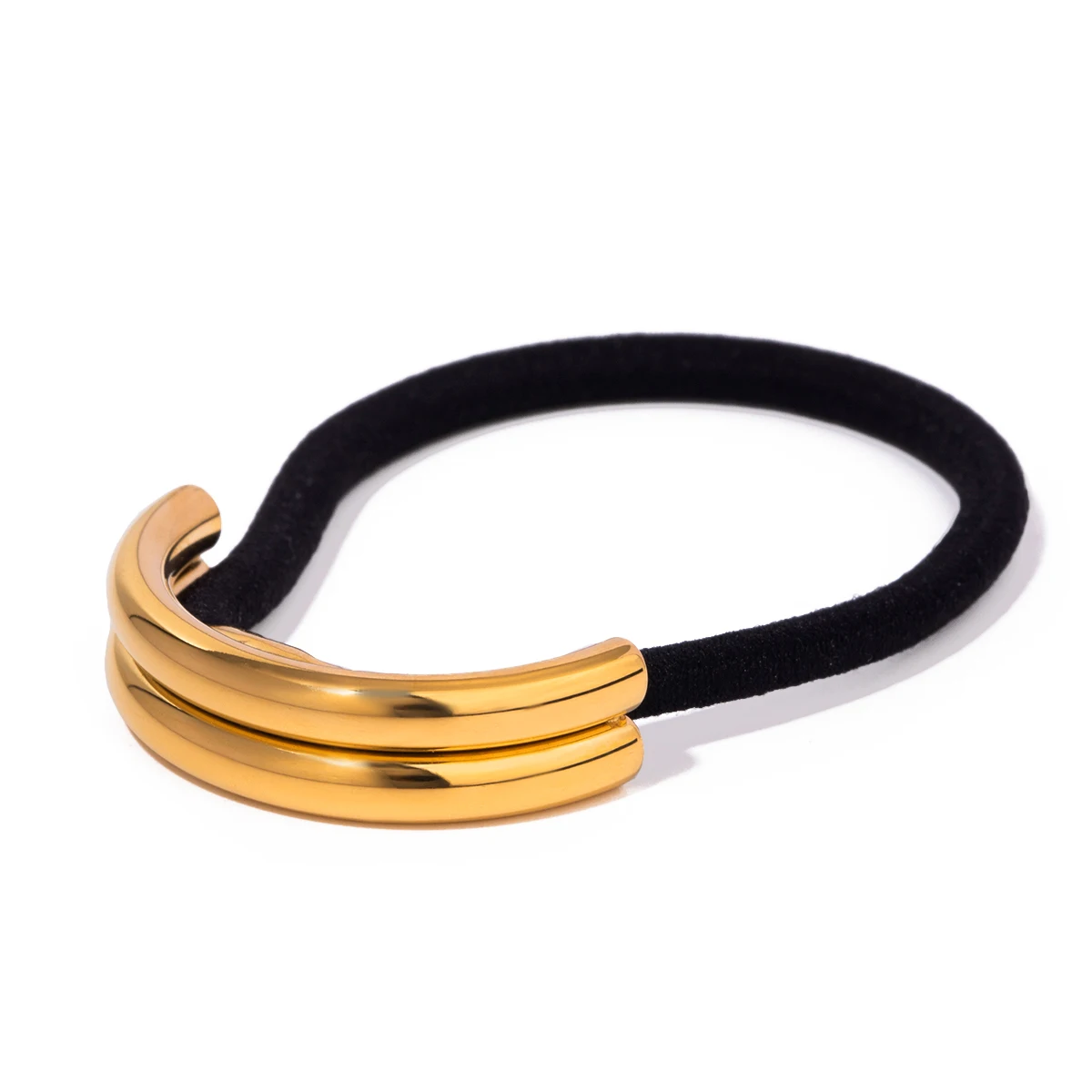 Stainless Steel Gold-Accented Hair Band 5 Stainless Steel Gold-Accented Hair Band - Image 5