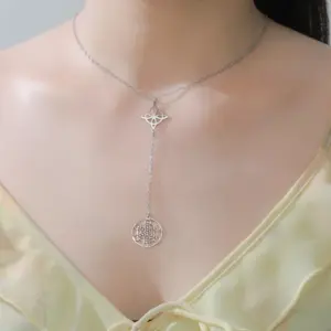 Metatron Cube Witch Knot Necklace in Stainless Steel 14 S4ad426f9583b4fb5a948f2d1791c9a97Q