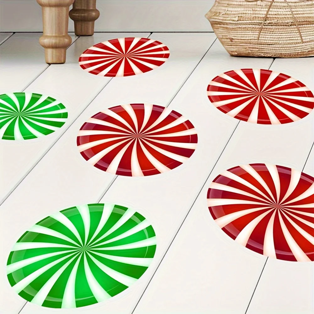 Festive Christmas Candy Floor Decal Set 4 Festive Christmas Candy Floor Decal Set - Image 4
