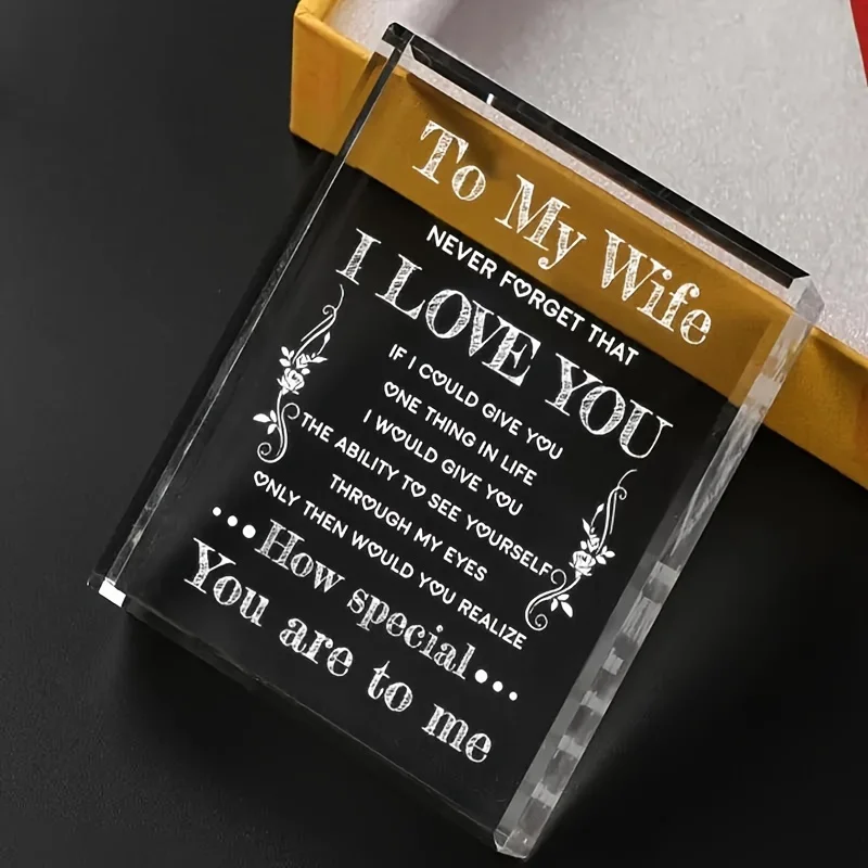 Romantic Acrylic Plaque for Wife 4 Romantic Acrylic Plaque for Wife - Image 4