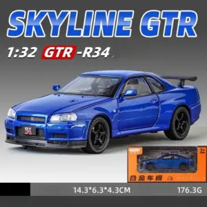 Nissan GTR R34 Skyline Diecast Model 1:32 Scale 17 S4b02eba83ac54a56a8481453171d49b1o
