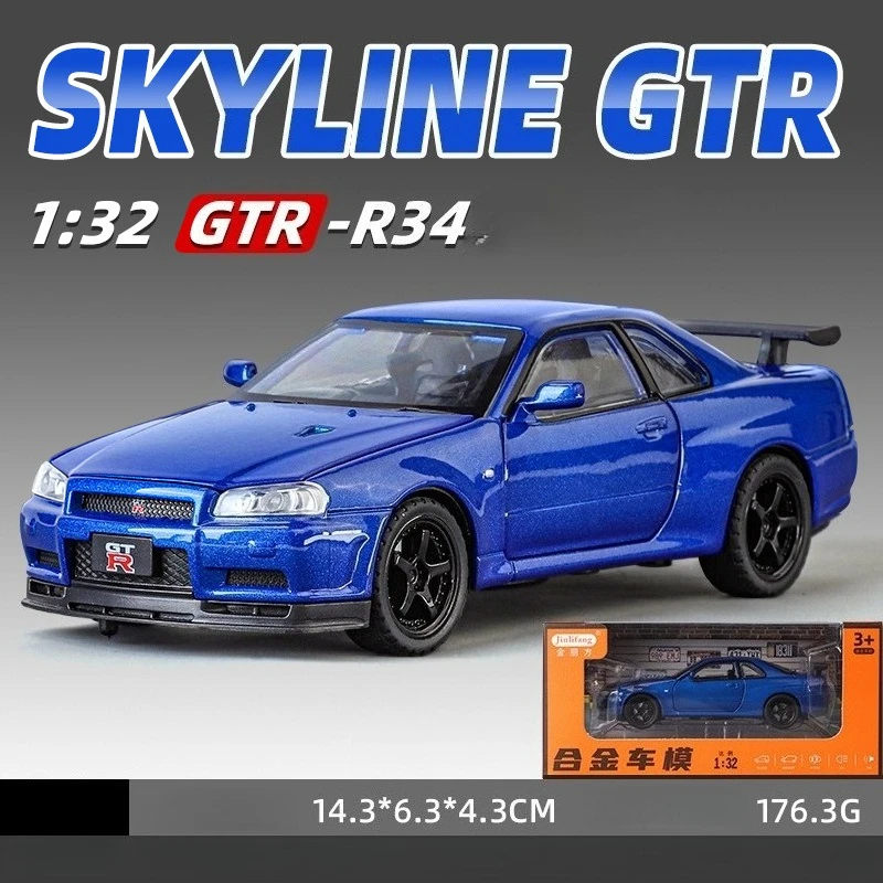 Nissan GTR R34 Skyline Diecast Model 1:32 Scale 8 Nissan GTR R34 Skyline Diecast Model 1:32 Scale - Image 8