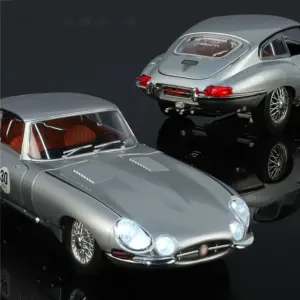 1:24 Silver Jaguar E-type Diecast Model 12 S4b1cfdf60c3f4fe6854b726af7f77bfbC