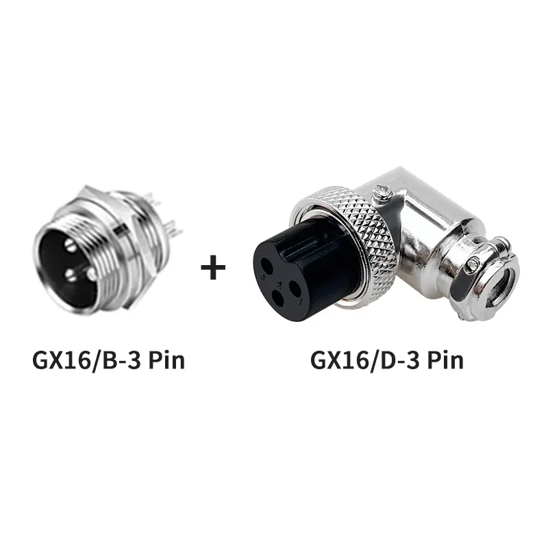 GX16 Waterproof 2-9 Pin Elbow Connectors Set 3 GX16 Waterproof 2-9 Pin Elbow Connectors Set - Image 3