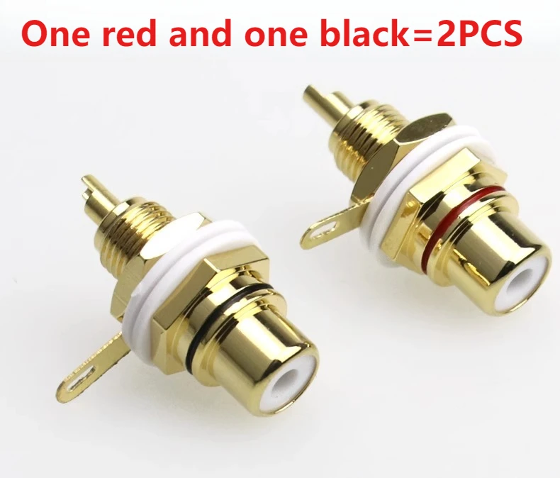 Gold RCA Lotus Female Connectors for Audiovisuals 8 Gold RCA Lotus Female Connectors for Audiovisuals - Image 8