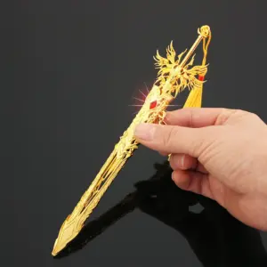 Gold Angel Sword Keychain 22cm/30cm Zinc Alloy 10 S4b483bedd0424308919932bc31cb6e23B