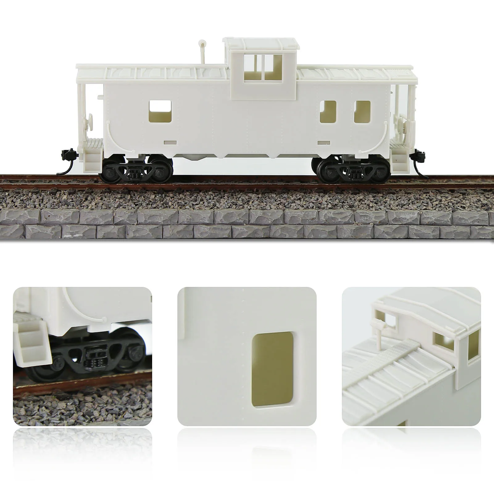 HO Scale Wide Vision Caboose Wagon Kit 3 HO Scale Wide Vision Caboose Wagon Kit - Image 3