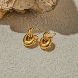 Elegant Gold Stainless Steel Hoop Earrings 11 S4b77b32754874346b7bf4210b32598087