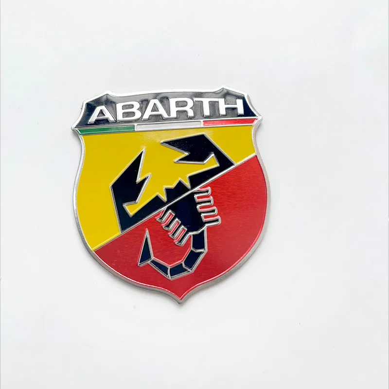 Abarth Aluminum Vehicle Emblem Sticker 3 Abarth Aluminum Vehicle Emblem Sticker - Image 3